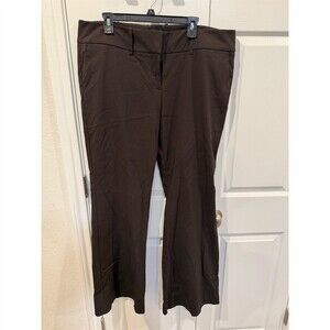 The Limited Drew Fit Dress Pants Womens 18L Tall Brown Bootcut Stretch